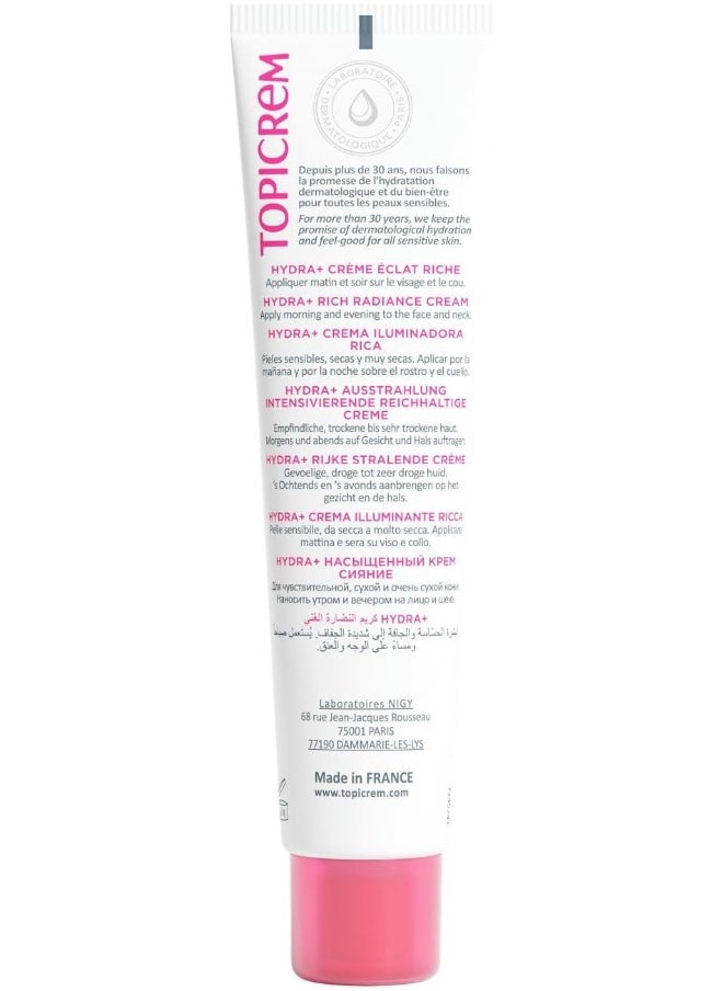 Hydra+ Rich Radiance Moisturizing Cream 40Ml