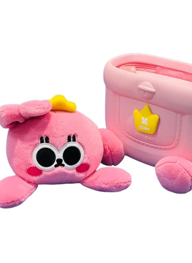 Little Surprise Box Backpack for Kids | Bunny Soft Toy Travel Backpack for Girls | Stylish, Soft and Comfortable Kids Bag for 2-5 years | Backpack With Cute Bunny Soft Toy to Play pink