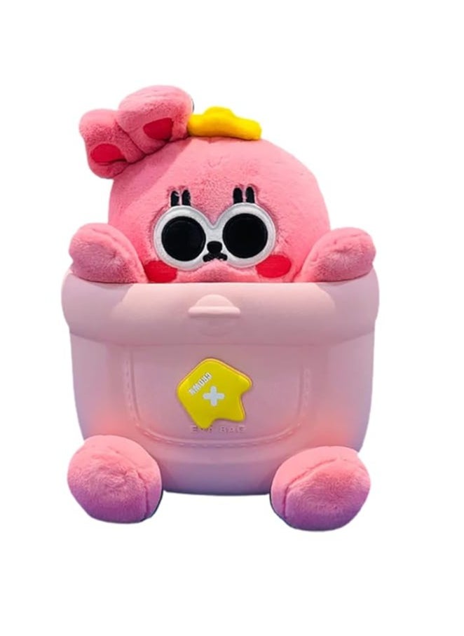 Little Surprise Box Backpack for Kids | Bunny Soft Toy Travel Backpack for Girls | Stylish, Soft and Comfortable Kids Bag for 2-5 years | Backpack With Cute Bunny Soft Toy to Play pink