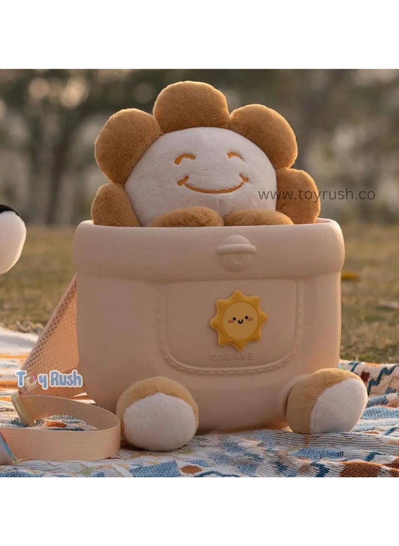 Little Surprise Box Backpack for Kids | Bunny Soft Toy Travel Backpack for Girls | Stylish, Soft and Comfortable Kids Bag Beige