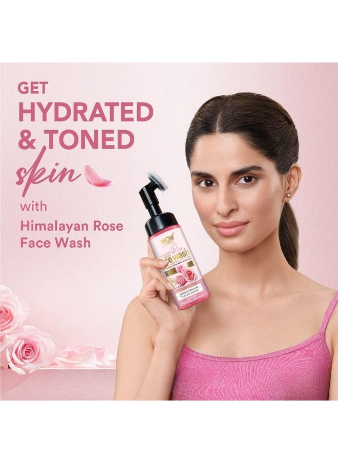 Himalayan Rose Foaming Face Wash With Built-In Face Brush - 150Ml