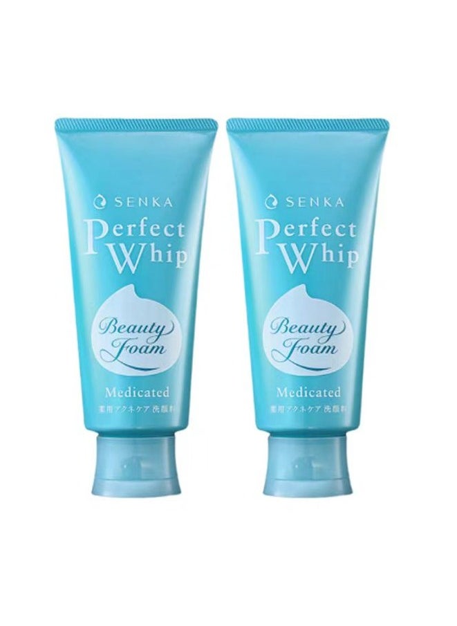 SENKA Perfect Whip Acne Care - Facial Wash 100g, Pack of 2