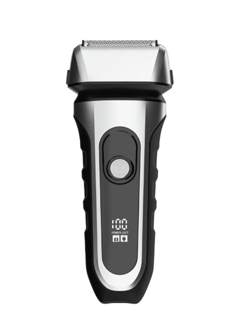 Ultra Glide Men's Shaver |3.7V 600mAh Li-Battery|LED display & USB-C Charging|IPX7 Waterproof- Black