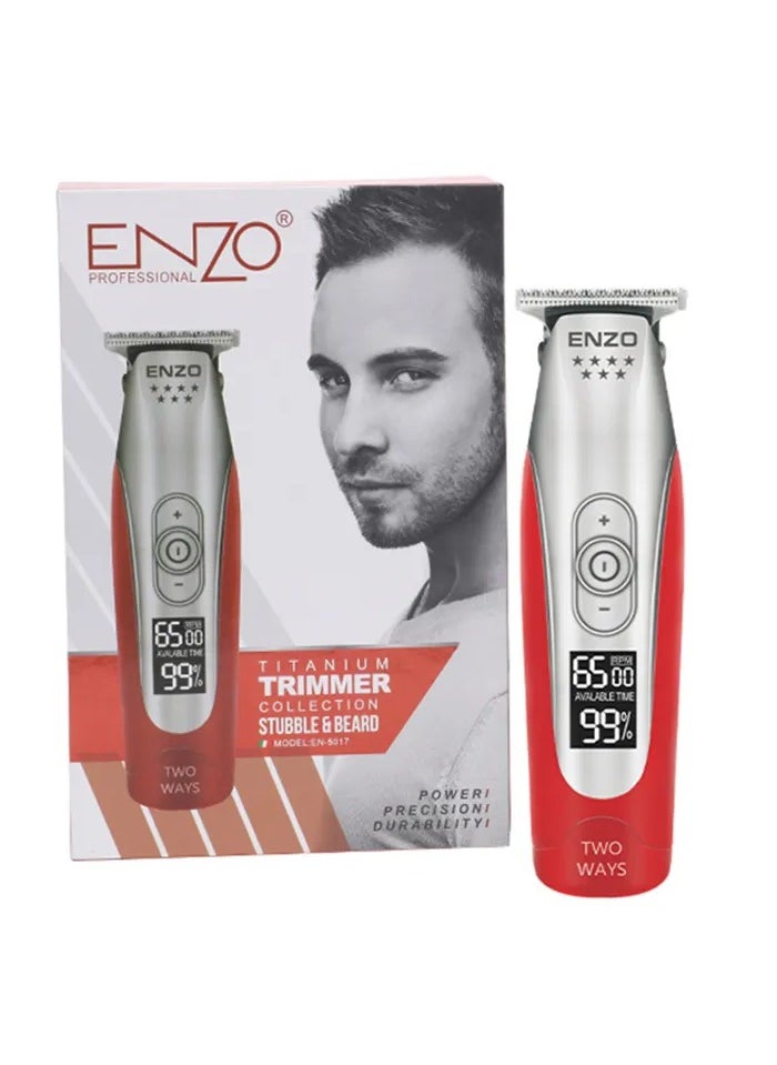 ENZO EN-5017 2024 High Quality Men Cordless Hair Clipper Guards Cut Machine Lithium Men Rechargeable Electric Hair Trimmer