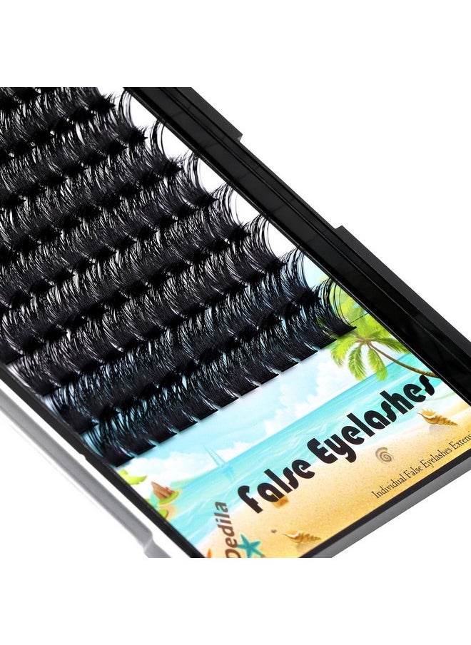 Large Pack 8-20Mm To Choose D Curl Cluster Eyelash Extensions D Curl Wide Stem Individual False Eyelashes Dramatic Volume Eye Lashes Set Home Diy Lashes (20Mm)