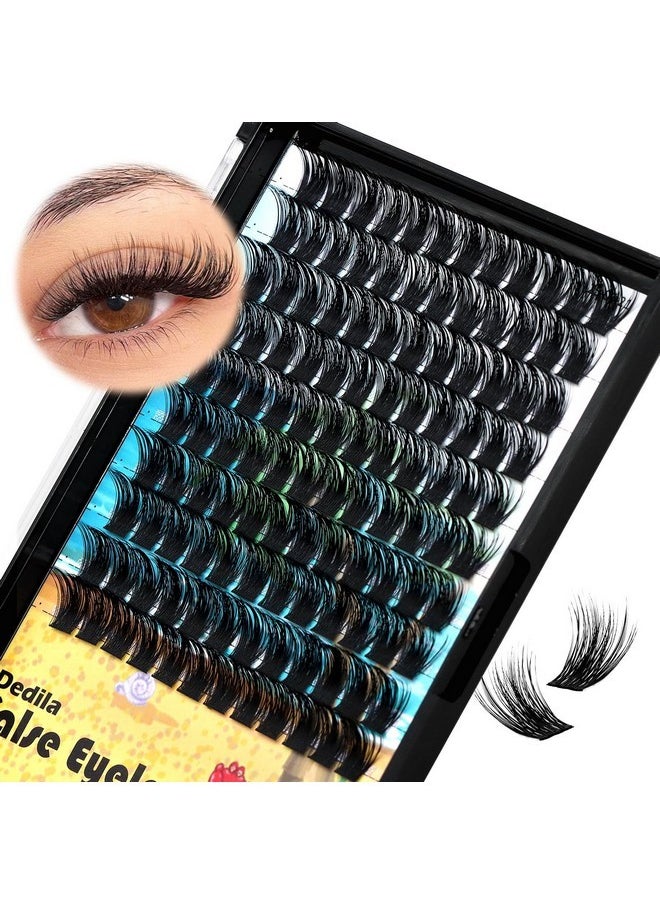 120Pcs 8-20Mm Available Handmade D Curl Wide Stem Individual False Eyelashes Cluster Eyelash Extensions Dramatic Look Volume Eye Lashes Set Home Diy Lashes (10Mm)