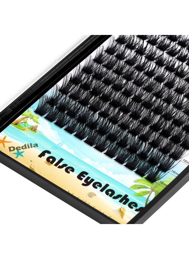 Large Tray -Wide Stem Mixed 10-12-14-16Mm/12-14-16Mm/14-16-18Mm Cluster Eyelashes Home Diy Lashes Extensions D Curl Thickness 0.07Mm Individual False Eyelashes (Mixed 12-14-16Mm)