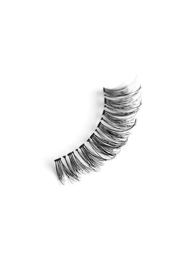 Pro 4 Eyelashes For Women - Handmade Eye Lashes | Lightweight False Lashes With Premium Virgin Hair | Invisible Band | For Glam Look & Enhance Beauty (Black) - 1 Pair