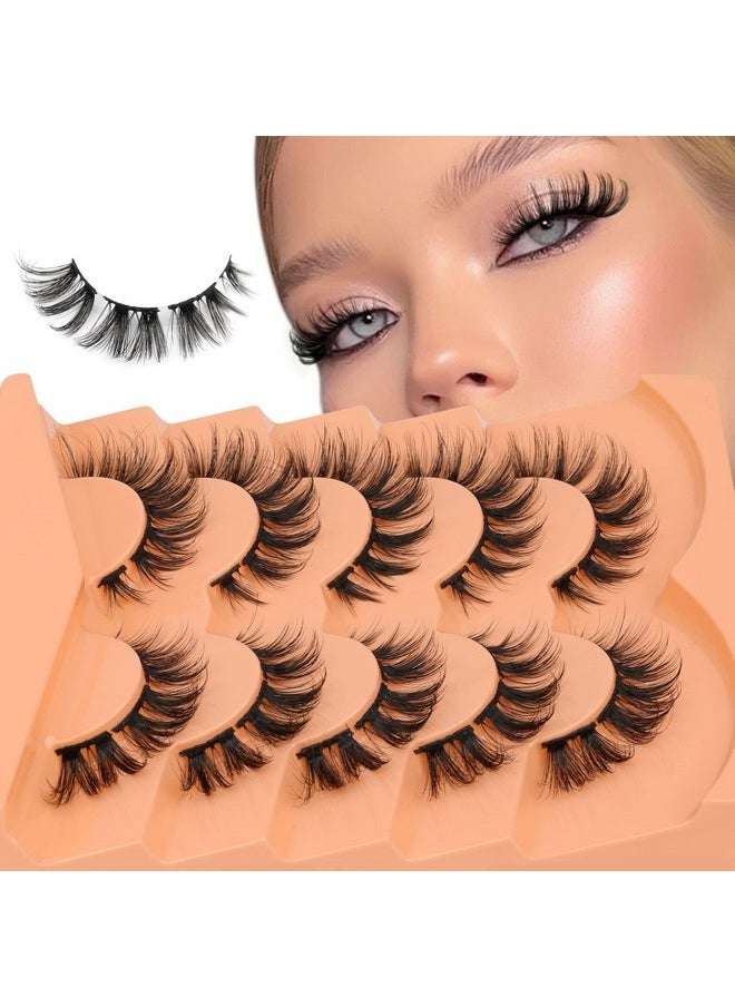 Usters Natural False Eyelashes Mink Individual Lashes Wispy Fluffy Cluster Eyelashes Diy Lash Extensions D Curl Cluster Eyelashes Multipack By Eefofnn