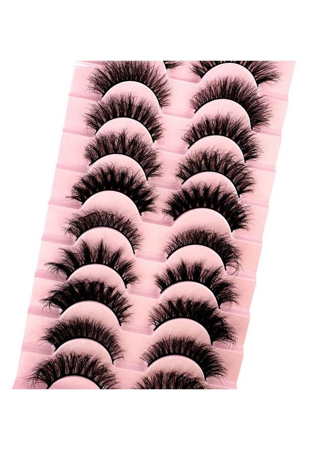 Soft Mink Eyelashes 3D Curl Winged End Eye Elongated Fake Lashes Thick Handmade Natural False Eyelash Messy Cross Lash Wholesale (G1-002)