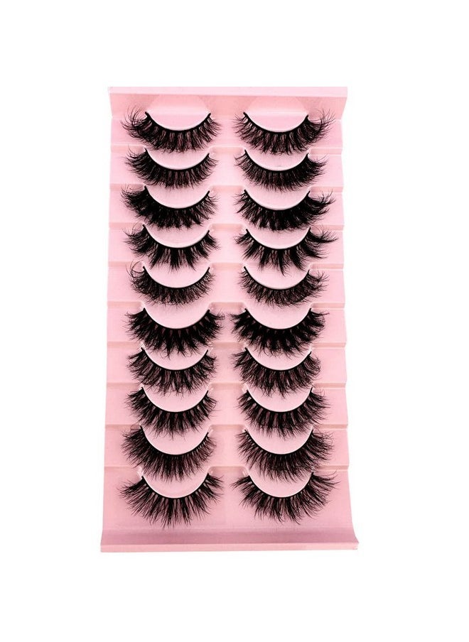 Soft Mink Eyelashes 3D Curl Winged End Eye Elongated Fake Lashes Thick Handmade Natural False Eyelash Messy Cross Lash Wholesale (G1-002)