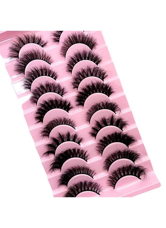 Soft Mink Eyelashes 3D Curl Winged End Eye Elongated Fake Lashes Thick Handmade Natural False Eyelash Messy Cross Lash Wholesale (G1-002)