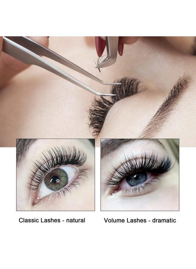 Eyelash Extension, Classic Lash Extensions D-0.20-11 Single Lash Extensions 0.15/0.18/0.20 Individual Lashes C/D Curl (D-0.20,11 Mm)