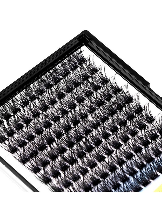 Handmade D Curl 10-20Mm To Choose 120Pcs Natural Long Individual Thick Base Cluster Eyelashes Dramatic Look Diy Volume Eye Lashes Extensions (18Mm)