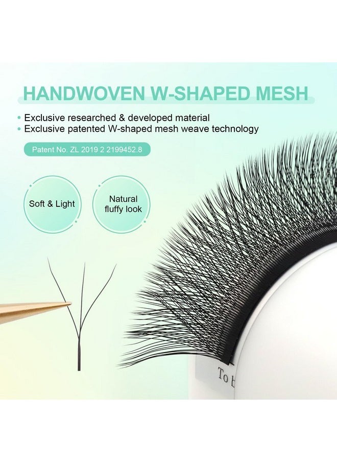 W Eyelash Extension 3D Volume Premade Fan 0.07Mm C Curl 8-12Mm Mix Faux Mink Matte Black Cluster Easy Fanning Yy Eye Lashes