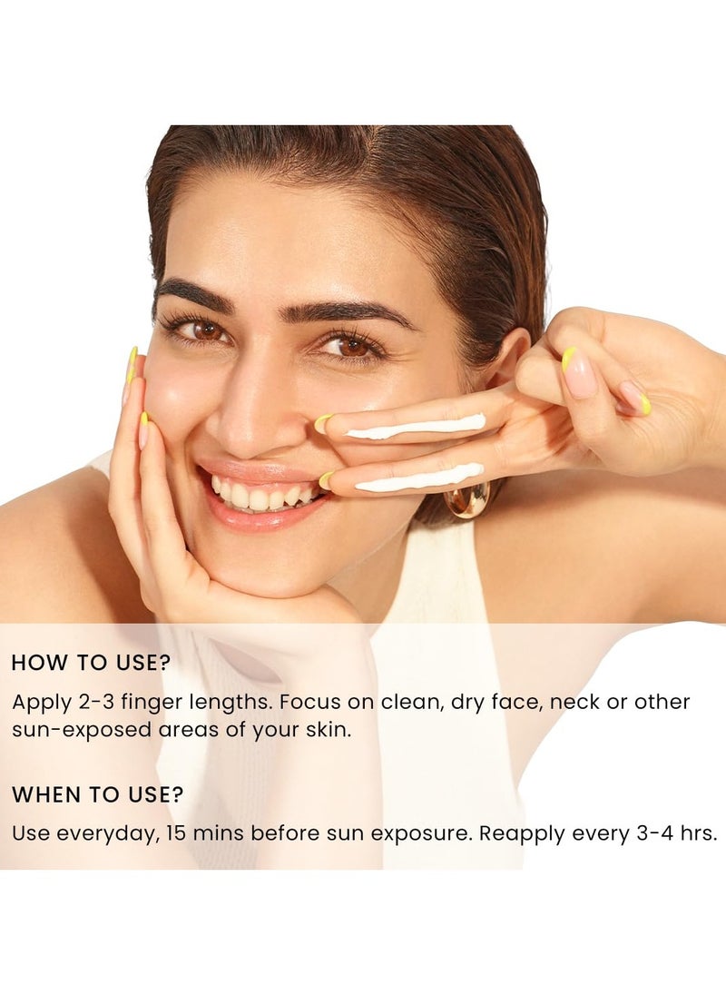 Hyphen All I Need Sunscreen SPF 50 PA ++++ | Lightweight Sun Cream That Moisturizes & Leaves No White Cast | UVA & UVB Sun Protection & Blue Light Protection | Niacinamide, Ceramide Mineral Sunscreen SPF 50 for Women and Men | Rich in Anti-Oxidants | Korean Sunscreen for Dry, Oily, All Skin Types | 50ml