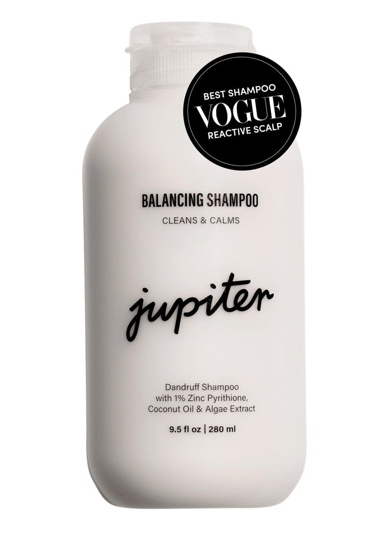 Jupiter Anti Dandruff Shampoo For Women & Men - Physician-Formulated For Flaky, Itchy, Oily, Dry Scalp - Vegan, Sulfate Free - Color Safe & Paraben Free Anti-Dandruff Shampoo With Zinc - 9.5 fl oz