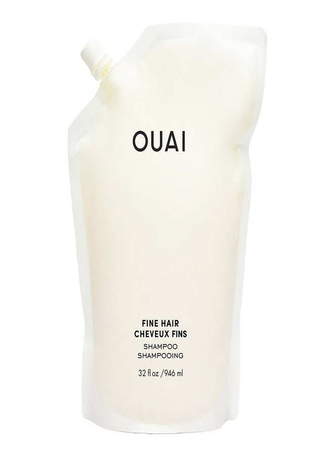 OUAI Fine Hair Shampoo 946ml - Volumizing & Strengthening Hair Care