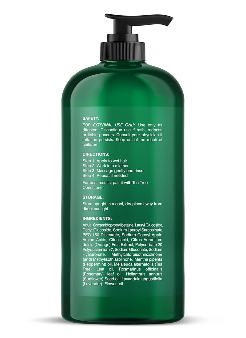 Botanic Hearth Tea Tree Shampoo, Vitamin C, Peppermint, Lavender and Rosemary Oil, Fights Dandruff and Dry Scalp, 16 fl oz