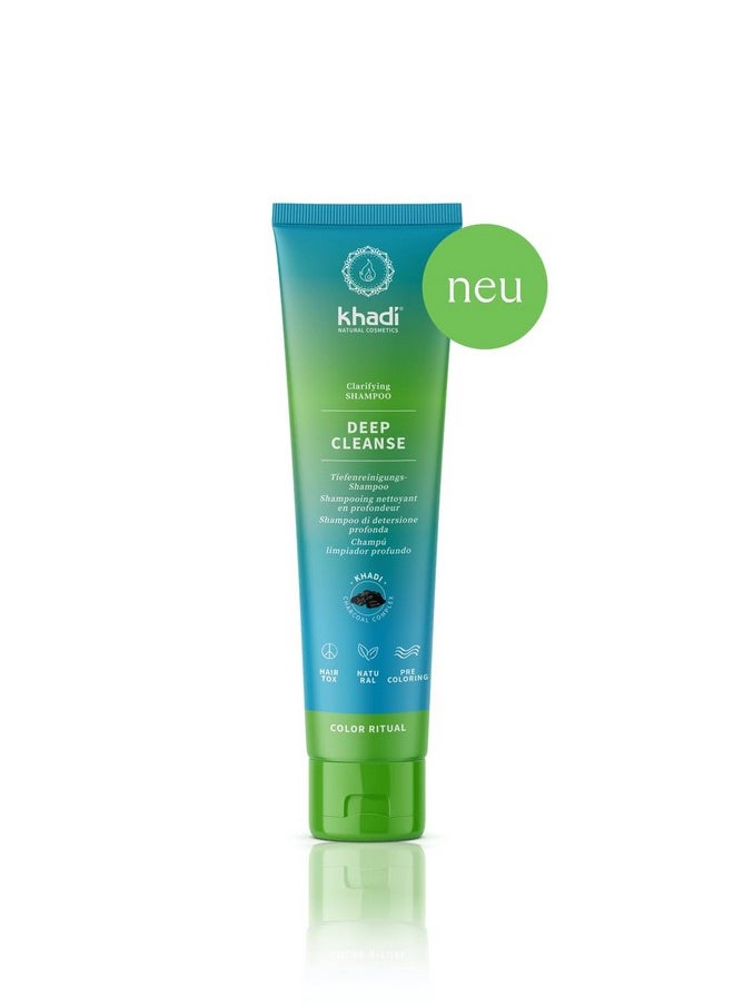 Deep Cleanse Ayurvedic Clarifying Shampoo | 5 Oz | Intensive Clarifying Deep Cleansing Of Hair And Scalp | 100% Natural, Silicone, Sulfate & Paraben-Free | Certified Natural Cosmetics