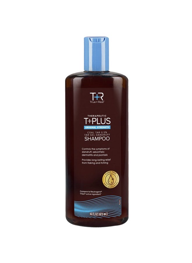 Coal Tar Therapeutic Plus Tar Gel Anti-Dandruff Shampoo 0.5% Coal Tar, 16 Fl Oz, Original Strength