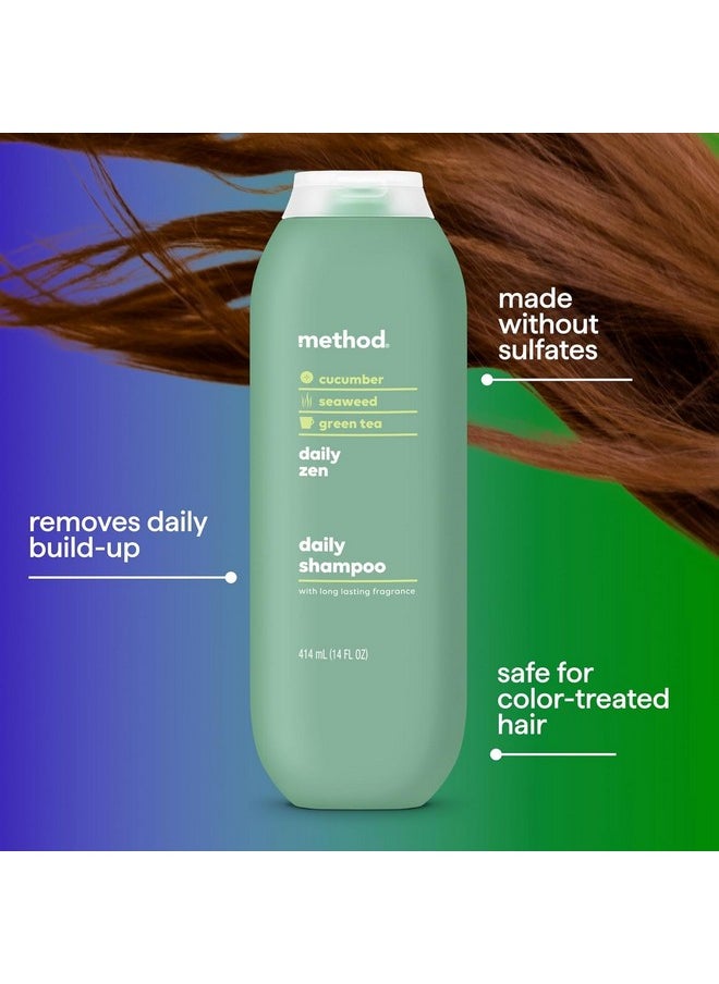 Everyday Shampoo, Daily Zen With Cucumber, Green Tea, And Seaweed Scent Notes, Paraben And Sulfate Free, 14 Oz (Pack Of 3)