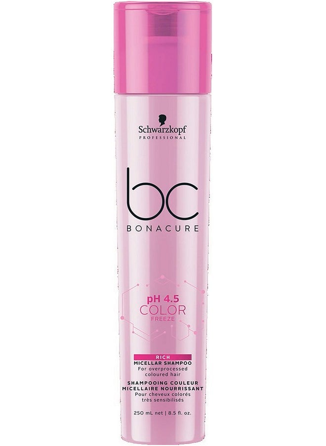 Bc Bonacure Ph 4.5 Color Freeze Micellar Rich Shampoo, 8.5-Ounce