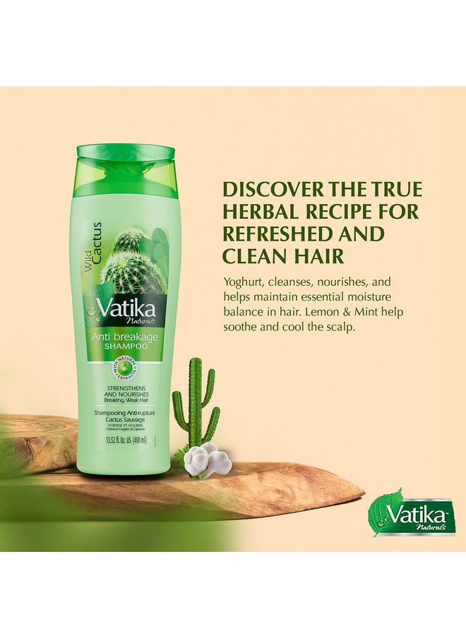 Vatika Anti-Breakage Shampoo, Wild Cactus, 13.52 Fluid Ounce (Pack Of 2)