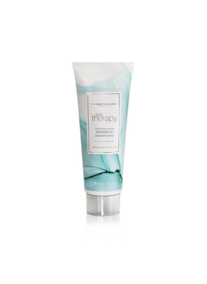 Spa Therapy Shampoo Gently Cleansing Daily Use Detoxifying Sea Kelp Citrusy & Notes Of Santal, Musk Infused With Marine Extracts Fresh Clean Fragrance Paraben & Phthalate Free 8Oz