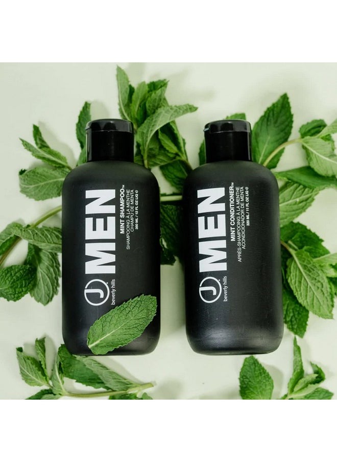 Men'S Mint Shampoo With Peppermint Oil For A Healthy Scalp, 12 Oz