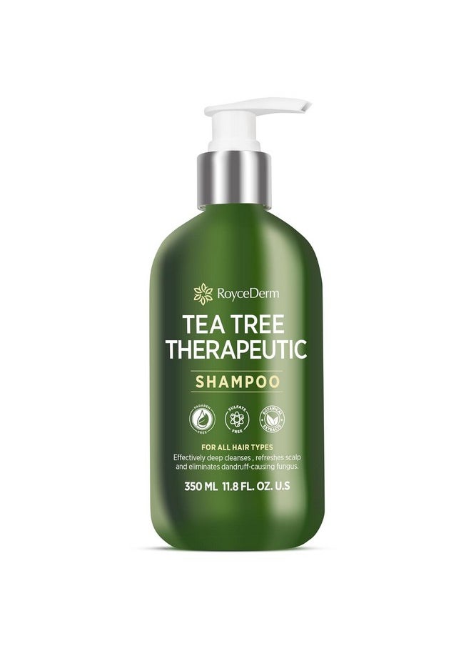 Tea Tree Antifungal Shampoo: Folliculitis Shampoo For Dry Scalp, Dandruff, And Itchy Scalp - Medicated Clarifying Shampoo With Tea Tree Oil, Paraben & Sulfate Free