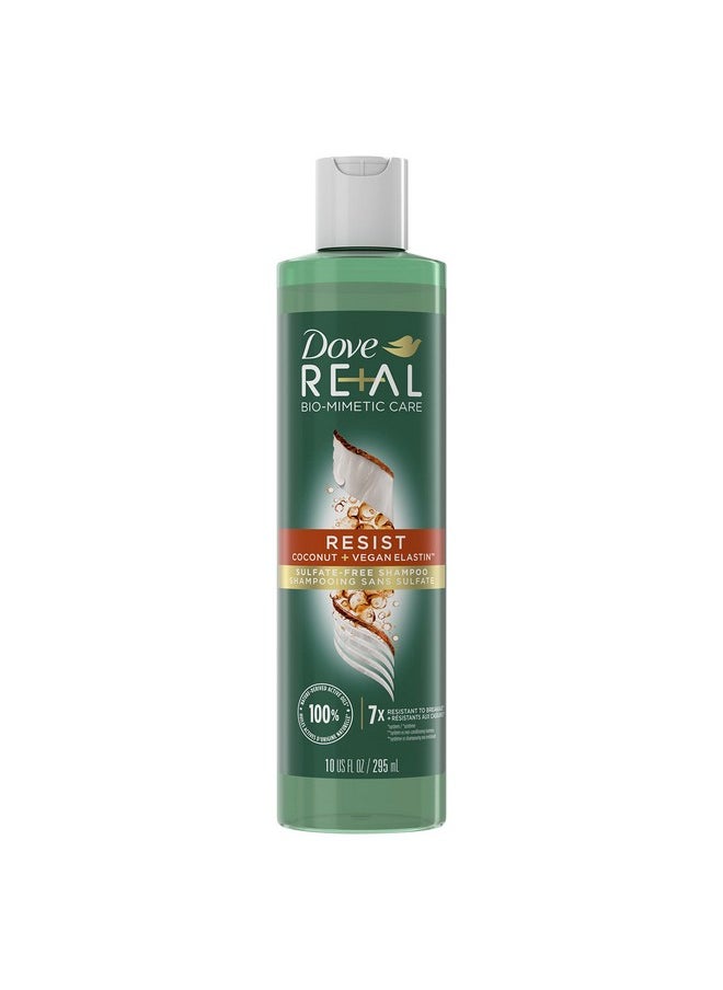 Re+Al Bio-Mimetic Care Shampoo For Breakage-Prone Hair Resist Sulfate-Free Shampoo With Coconut + Vegan Elastin 10Oz