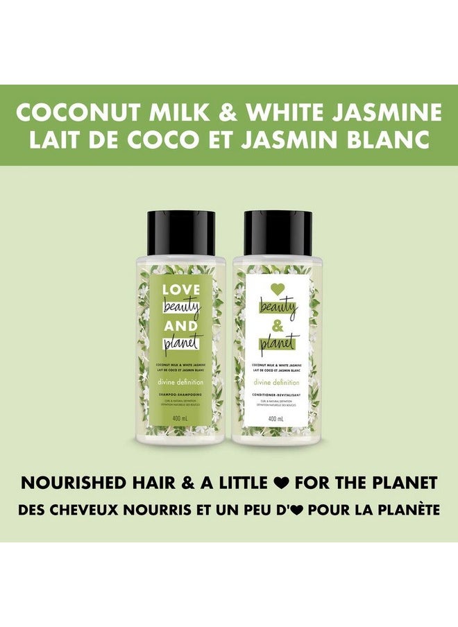 Beauty & Planet Love Divine Definition Shampoo, Coconut Milk & White Jasmine 13.5 Fl Oz