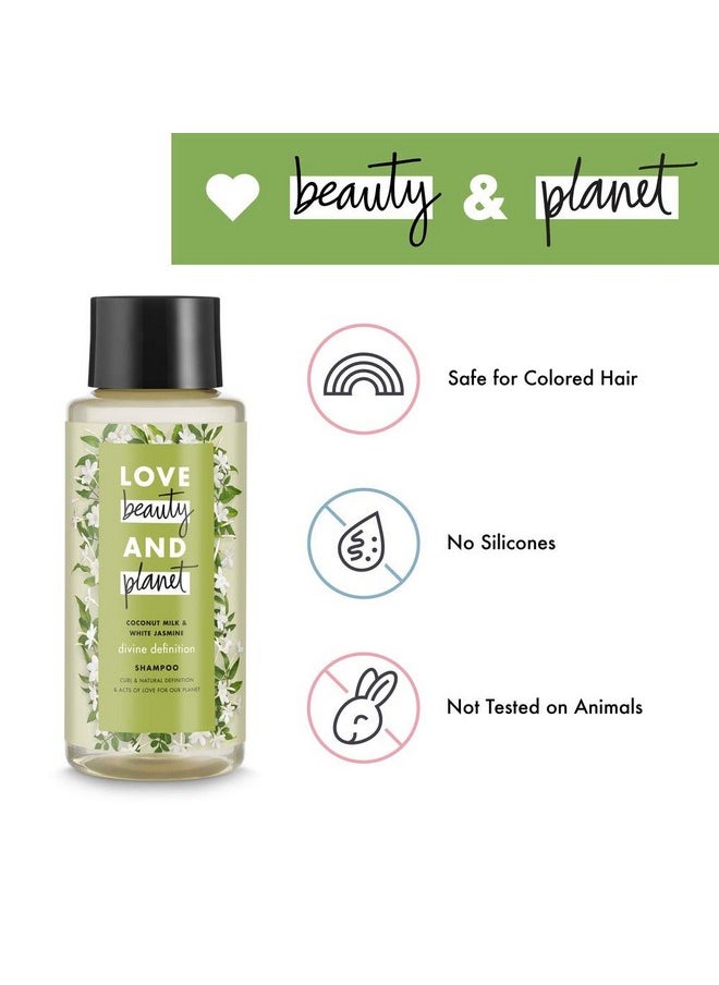 Beauty & Planet Love Divine Definition Shampoo, Coconut Milk & White Jasmine 13.5 Fl Oz