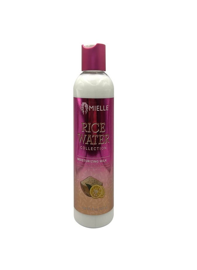 Mielle - Rice Water & Aloe Vera Blend - Length Retention For Dry & Damaged Hair Sulfate-Free Shampoo, Moisturizing Milk, Pink