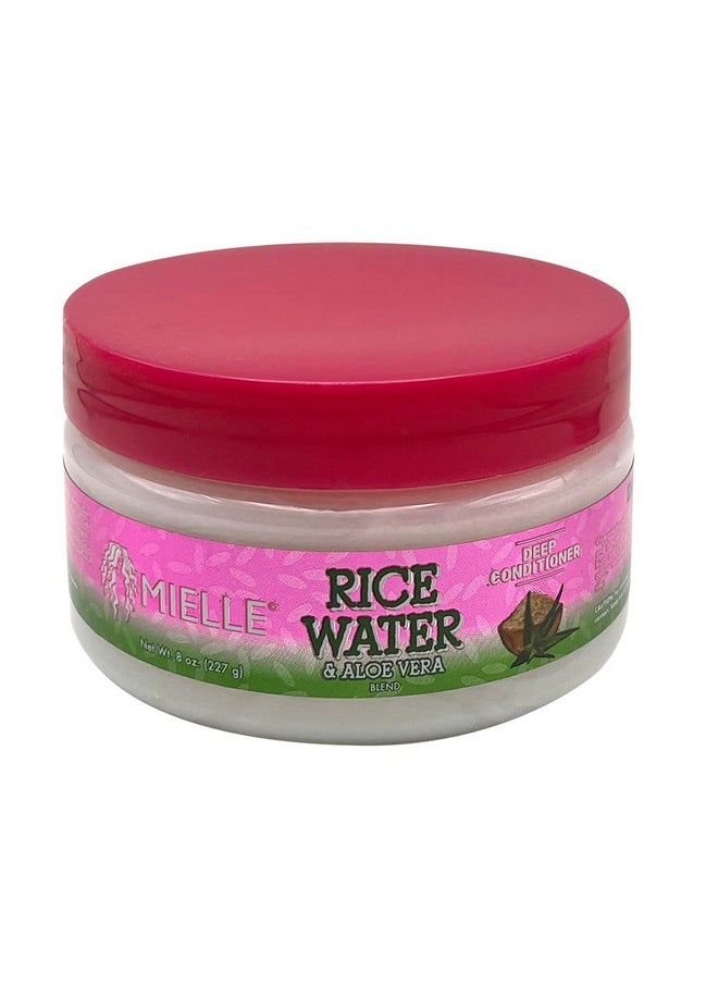 Mielle - Rice Water & Aloe Vera Blend - Length Retention For Dry & Damaged Hair Sulfate-Free Shampoo, Moisturizing Milk, Pink