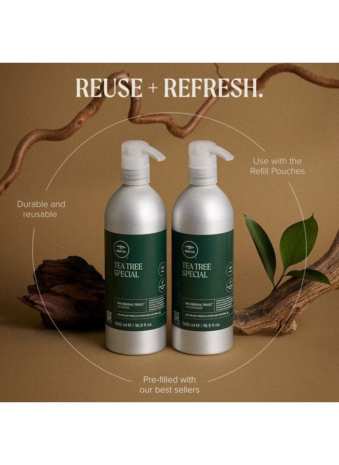 Special Shampoo Aluminum Bottle, Deep Cleans, Refreshes Scalp, For All Hair Types, Especially Oily Hair, 16.9 Oz