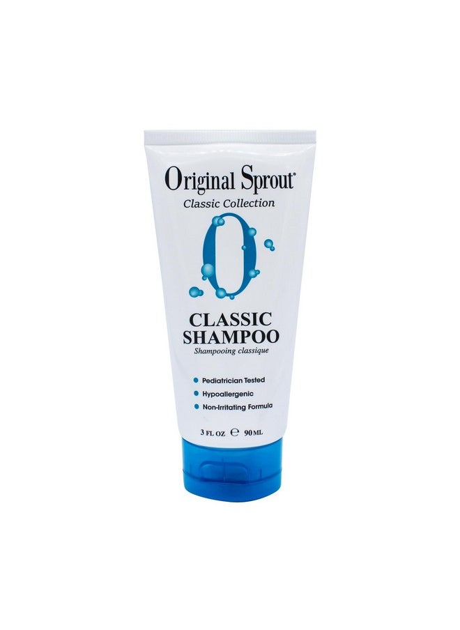 Classic Shampoo For All Hair Types, Sulfate Free And Vegan Shampoo, 3 Oz. Bottle