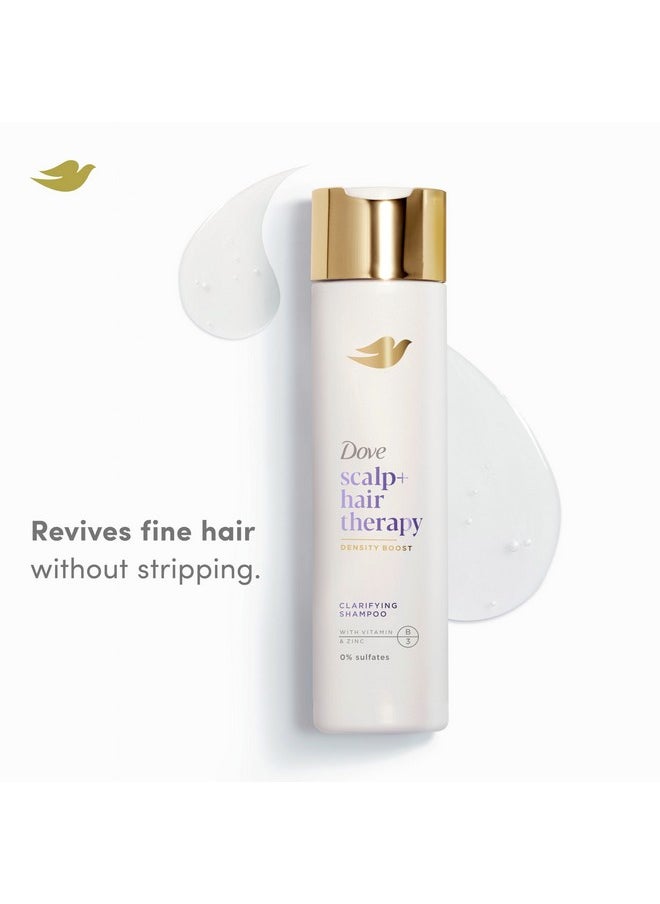 Density Boost Clarifying Shampoo Scalp + Hair Therapy For Gentle Cleansing, With Vitamin B3, Zinc And 0% Sulfates, 9.25 Oz