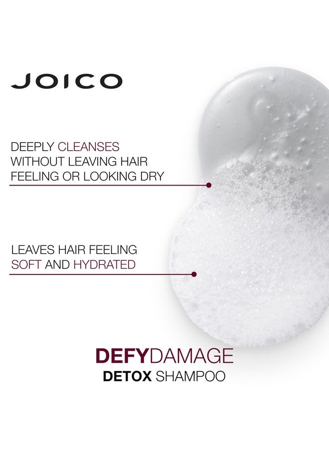 Defy Damage Detox Shampoo | Removes Chlorine, Hard Water Residue, Product Buildup, Metals, & Trace Minerals | Strengthens Bonds & Preserves Hair Color | Vegan | Sulfate-Free | 10.1 Fl Oz