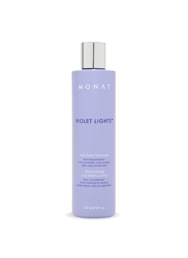 Violet Lights Anti-Brass Shampoo - Subtly Illuminates Hair - Advanced Toning Formula - Vibrant & Manageable Results - Gentle Cleansing For Radiant Locks - Enriched With Rejuveniqe®