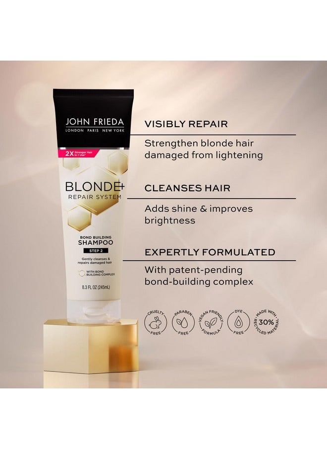 Repair Shampoo Bond-Building Formula, For Blonde,Damaded Hair, Vegan, Cruelty & Paraben-Free, Not Tested On Animals 8.3 Fl Oz