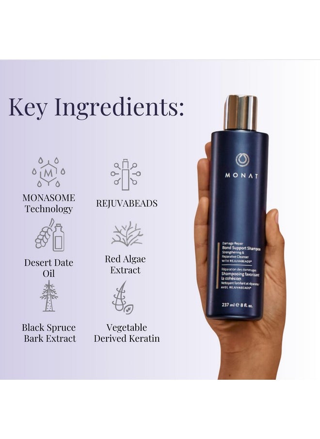 Damage Repair Bond Support Shampoo - Nourishing Cleanser - Strengthened Hair Shampoo - Advanced Repair Technology - Ideal For Daily Hair Wellness - Fortifying Ingredients