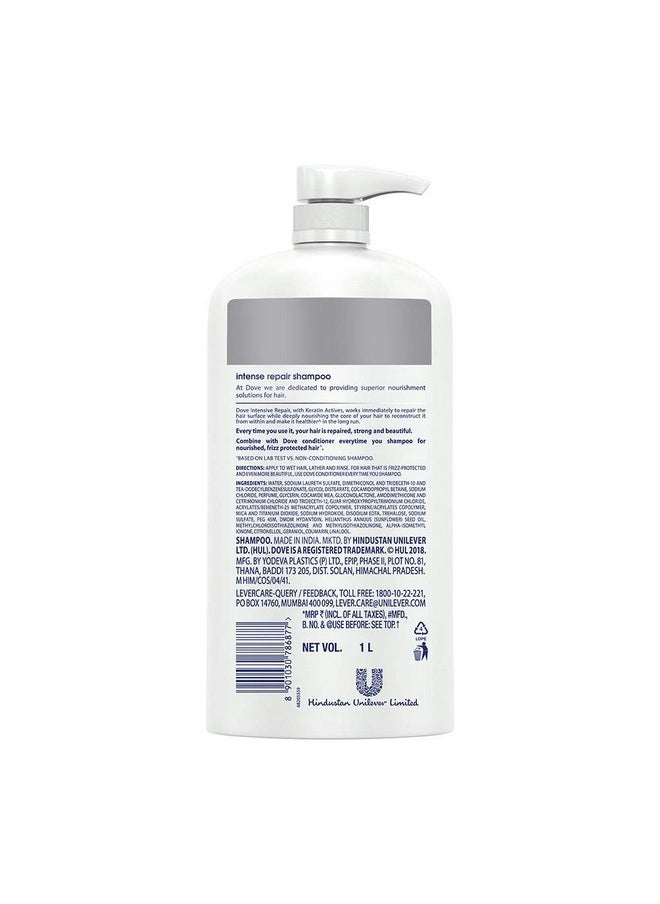 Intense Repair Shampoo For Damaged Hair,Makes Hair Smooth And Strong, 1 Ltr