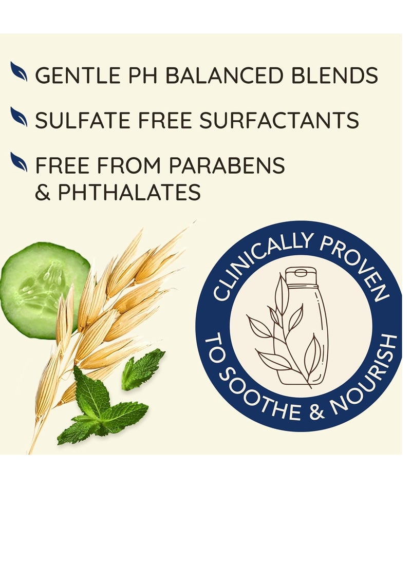 Aveeno Fresh Greens Blend Natural Volumizing Shampoo, Cucumber, Rosemary, for Fine Hair, 12 fl oz