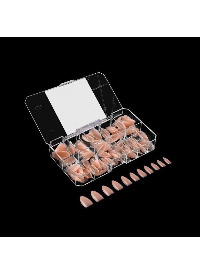 Apres Neutrals Gel-X Emma Box Of Nail Tips, 11 Sizes 00-9, Soft Gel Tip Box (150Pcs) (Natural Almond Medium, 150)