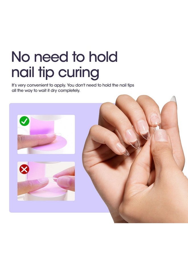 Solid Nail Glue Gel For Press On Nails, 30G Upgraded Gel Nail Glue For Acrylic Nails,Clear 3D Sculpture Gel Super Strong Solid Nail Glue Gel For Gel Tips Uv/Led Lamp Cured