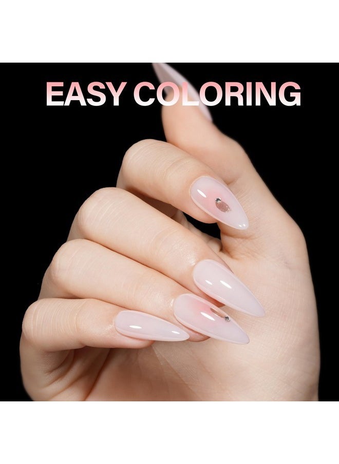 Long Almond Nail Tips Soft Gel Full Cover Clear Gelly Nail Tips Half Matte Acrylic Nail Tips Pre-Filed Fake Press On Nail Tips For Extension Home Diy Salon Manicure 216Pcs 12 Sizes