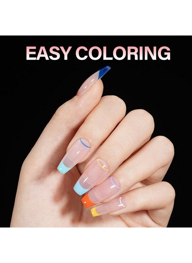 Medium Coffin Nail Tips Soft Gel Half Matte Full Cover Nail Tips Clear Acrylic Pre-Shaped Nail Tips Flase Press On Nail Tips For Extentions Nails Manicure Salon Diy 216Pcs 12 Sizes