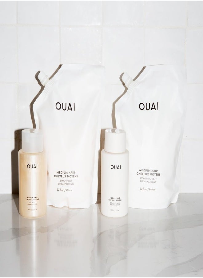 OUAI Medium Hair Conditioner - Hydrating & Nourishing Formula for Medium Hair - 946ml